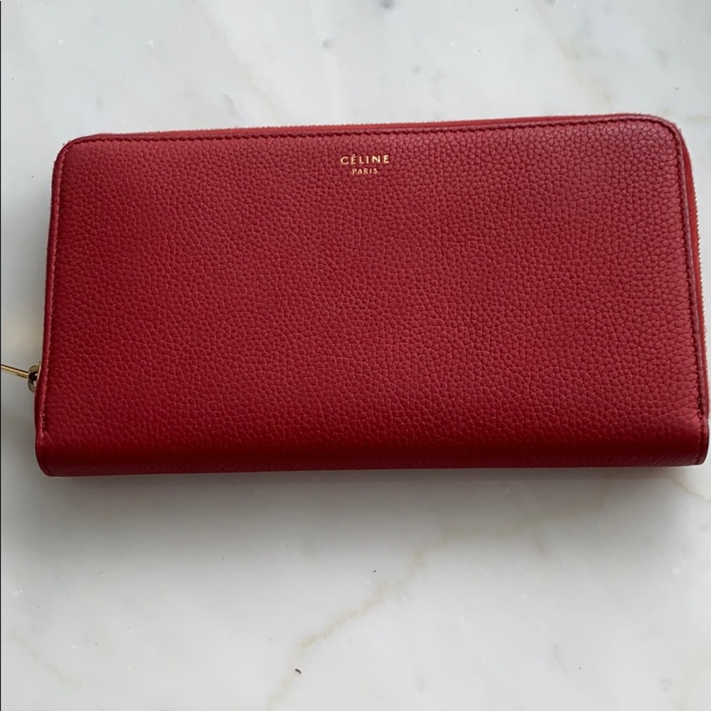Authentic Celine leather wallet